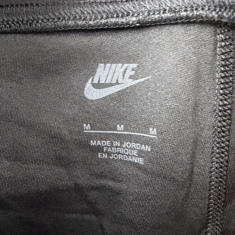 Nike Leggings Womens M Black Mid Rise Ankle Jersey Logo Pants Stretch DV7789-010